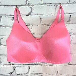 Cacique Plus Size Full Coverage Bra 44DDD Lightly Lined No-Wire Pink Barbiecore